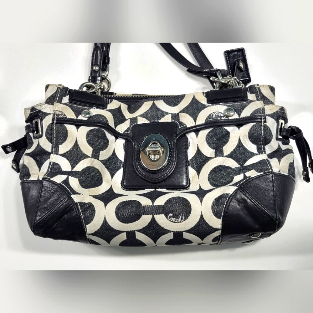 Coach Signature Canvas & Leather